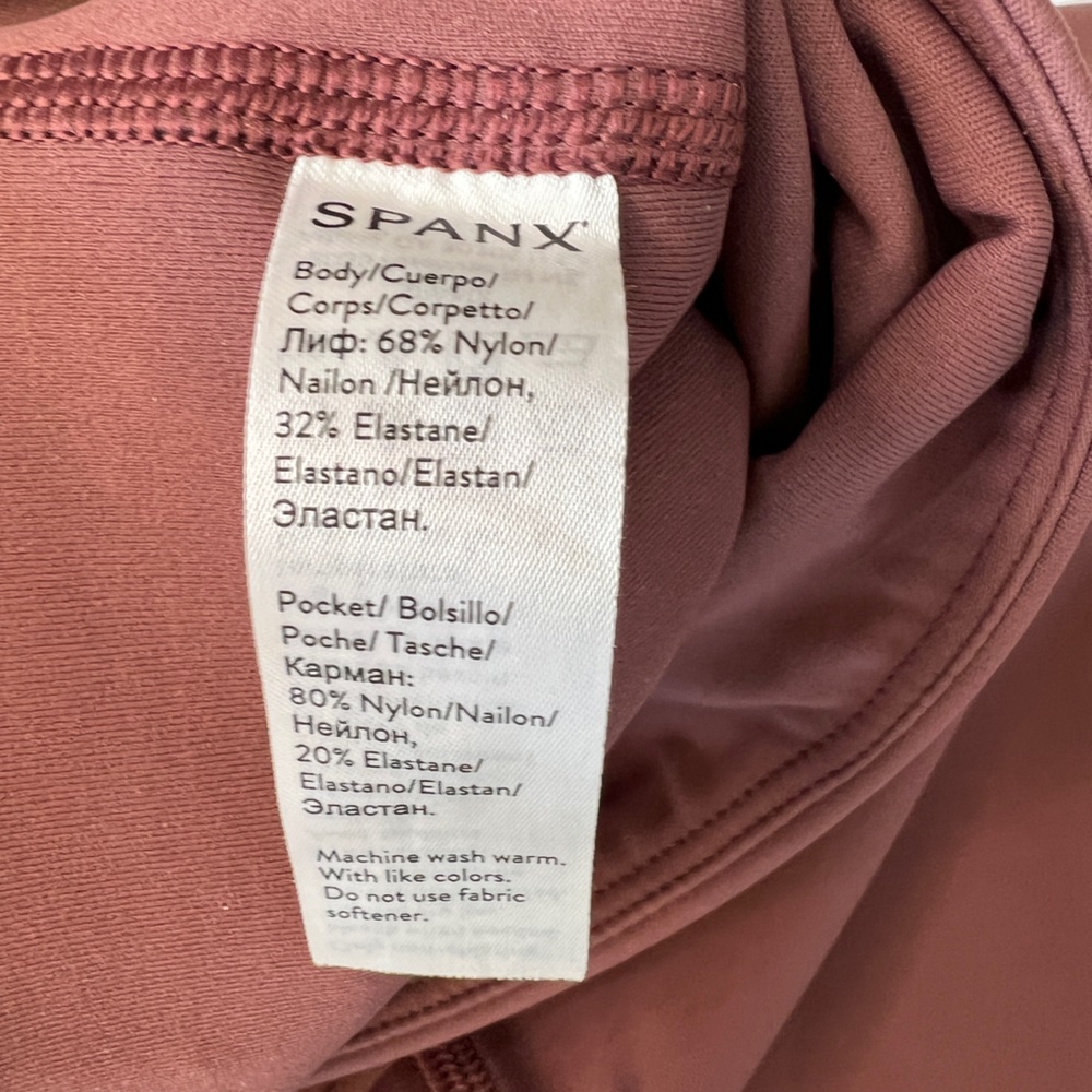 SPANX High-Waist 7/8 Leggings in Mauve - Picture 9 of 10